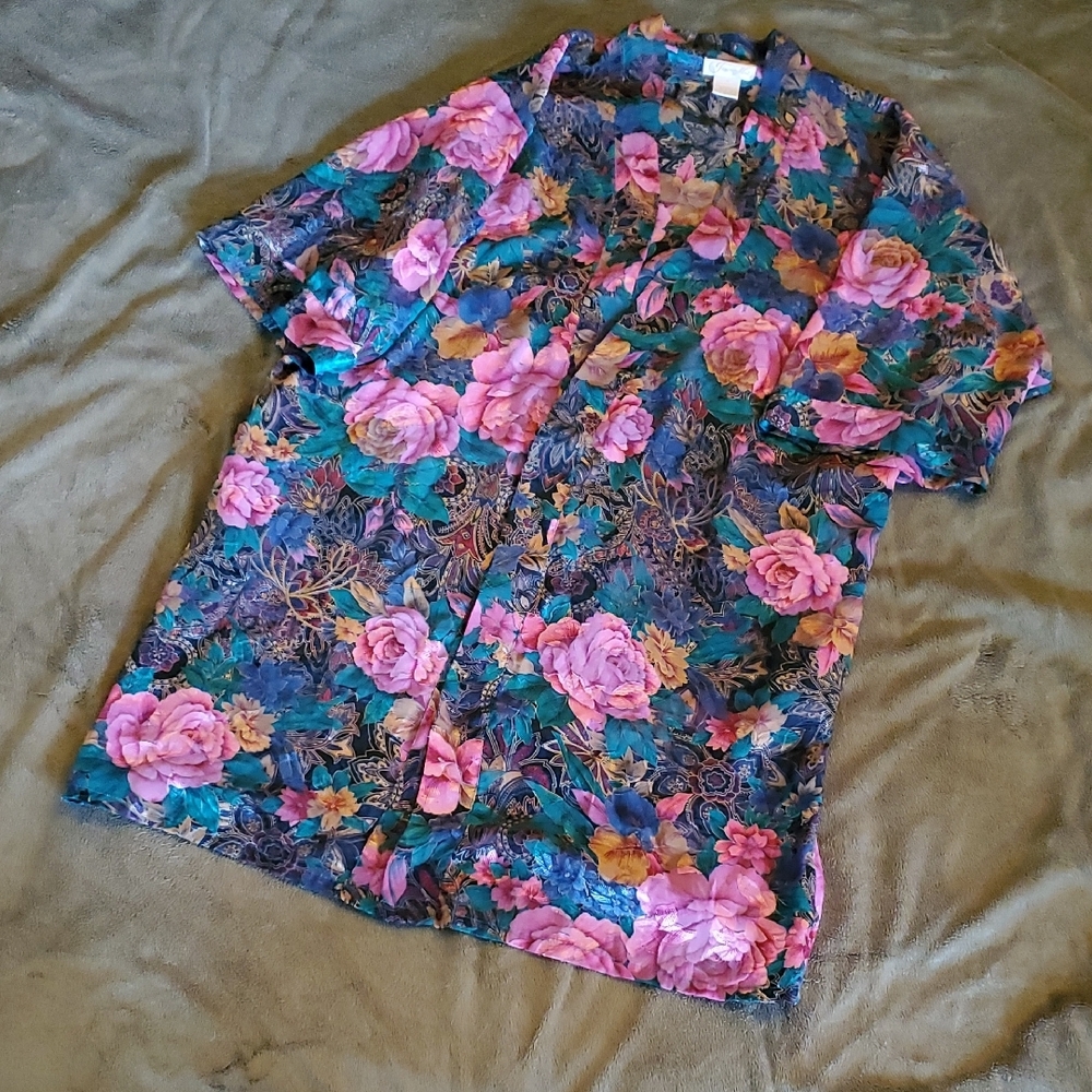 Floral Women's Robe - Picture 2 of 5